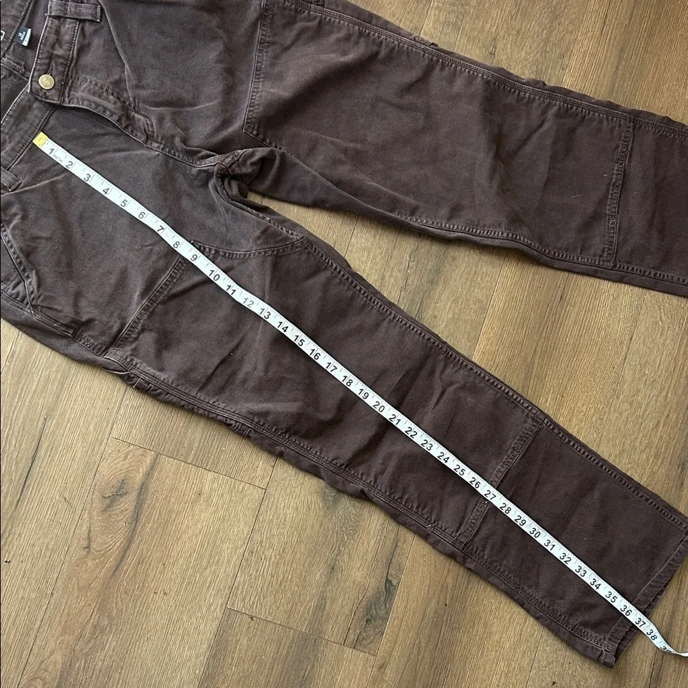 Carhartt Women's Straight Leg Utility Jeans in Dark Brown !! Size 14